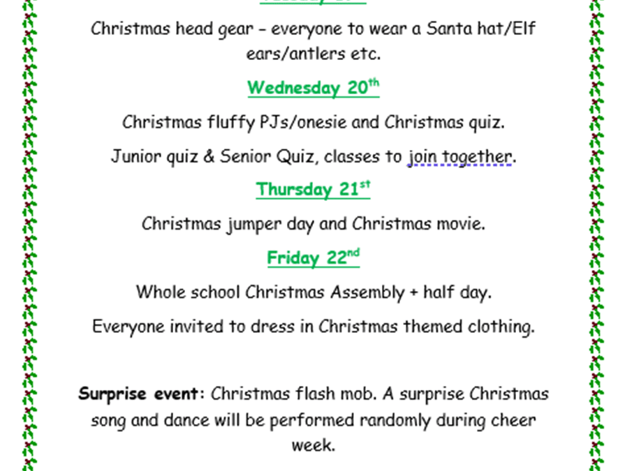 Christmas Cheer Week 2023