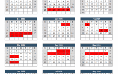 School Calendar 2025- 2026